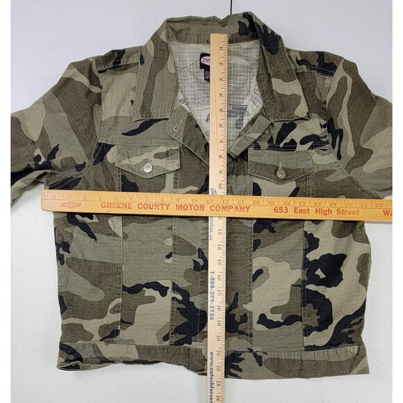 Zoey Beth Camouflage Jacket Cotton Blend Button-Up Casual Womens Size 16 New - Picture 7 of 7